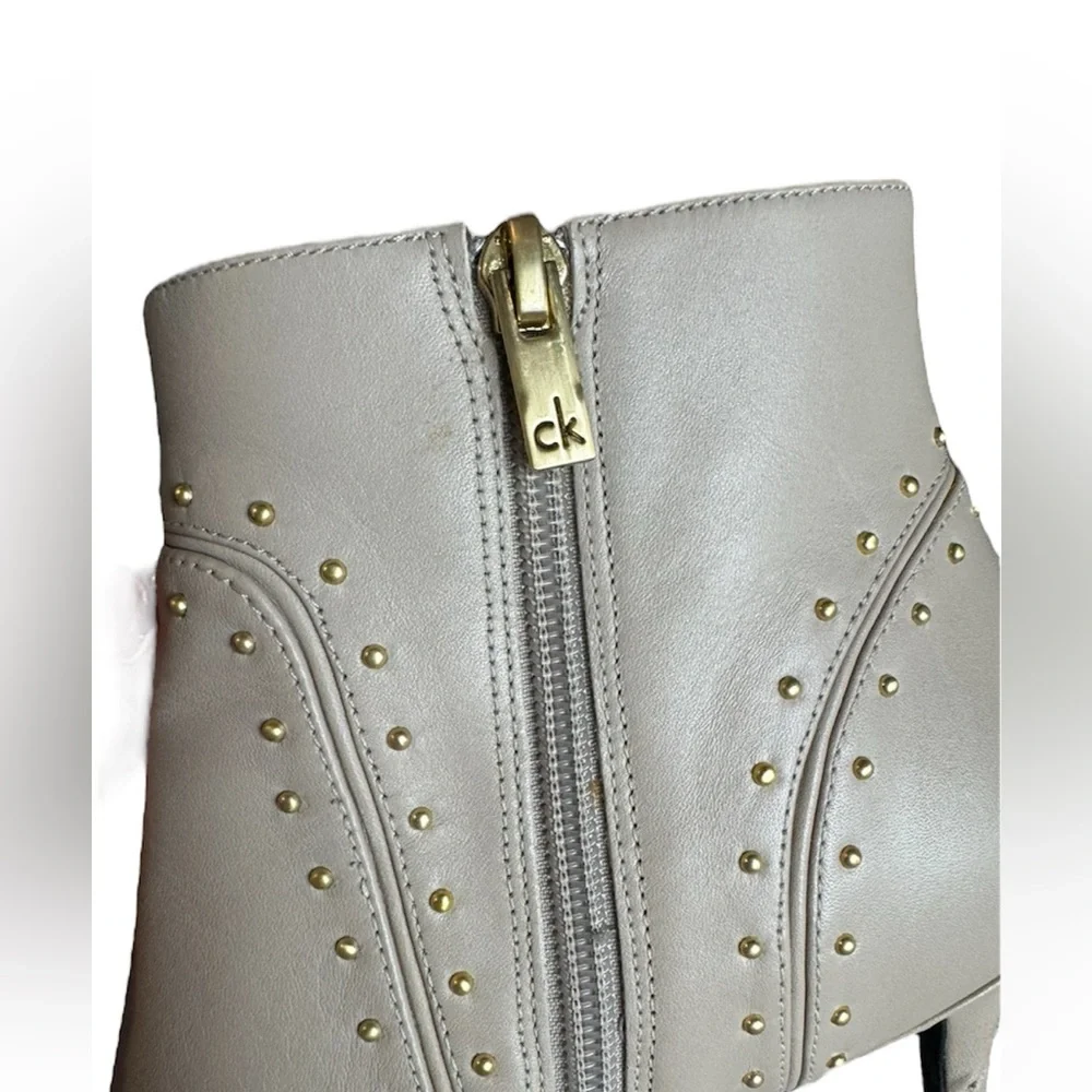 Calvin Klein Grazia Leather Ankle Pointy Toe Boot Size Womens US 8 / EU 38 - Picture 8 of 12